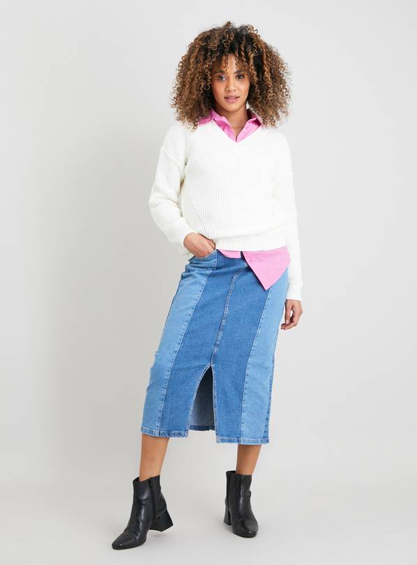 Sainsbury cheap denim skirt